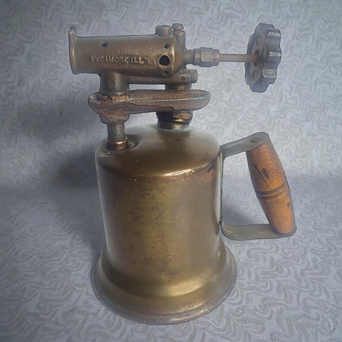 Lampe souder ancienne cuivre - souder,