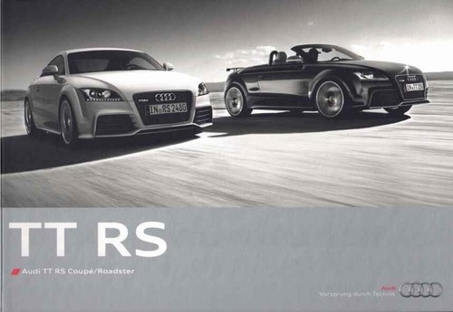 Catalogue brochure audi rs - tt,