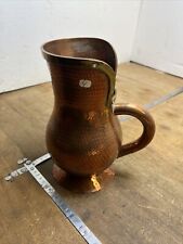 Pitcher jug red copper "VESOUL" the clover old jug No.4