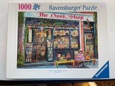 RAVENSBURGER 2017 "THE BOOK SHOP" Puzzle, 1000 Pieces, 27" x 20" Complete