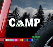 CAMP Tent Vinyl Decal Sticker