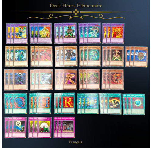 Deck héros - yu-gi-oh,