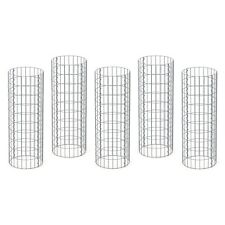 Gabion mur pierre paroi bordure de jardin Ø 35 x 100 cm fil d'acier galvanisé