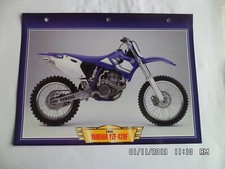 CARTE FICHE MOTO YAMAHA YZF