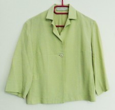 VESTE VERT ANIS MANCHES