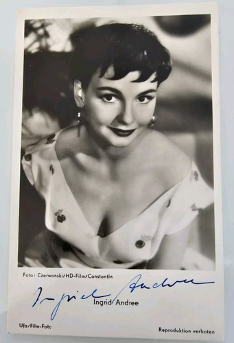 Ingrid andree autographe - andree,
