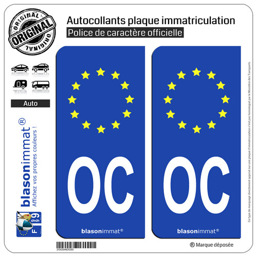 Stickers autocollant plaque - 2,