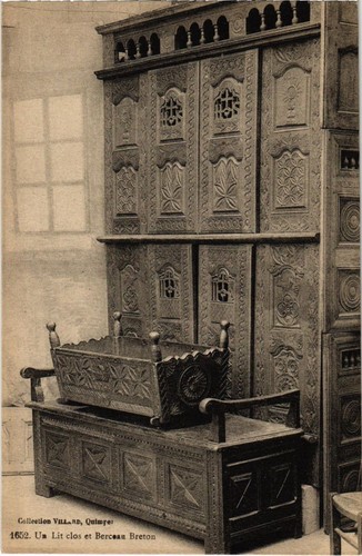 Cpa lit clos berceau - cpa, un