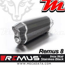 Silencieux Pot échappement Remus 8 inox noir race BMW R 1250 GS Adventure - 2019