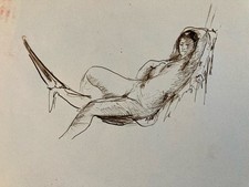 Très Beau Dessin Lavis Encre