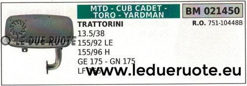 75110448 silencieux tuyau - 75110448,