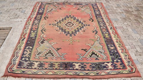Tapis turc 7x9 tissé - , à