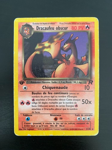 Carte pokémon rare dracaufeu - carte,