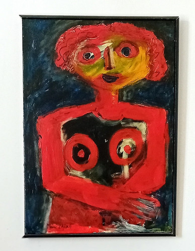 Tableau 70x50cm demoiselle - tableau,