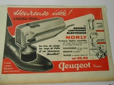 1960 Advertising - Peugeot La brush chandreuse electric Norly