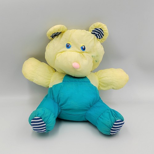 Peluche puffalump ours jaune - peluche,