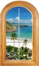 Sticker Fenêtre trompe l'oeil