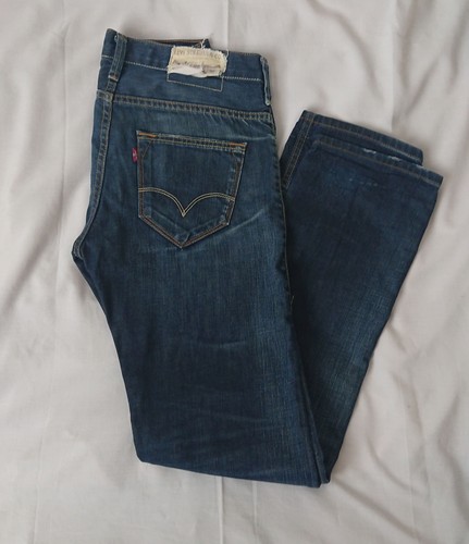 Jean levi 504 droit bleu - bleu, w28