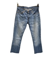 LEVI'S 544 89 JEANS To fit W28 L27" cropped low rise faded blue cotton elastane