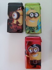 Lot of 3 Les Minions Metal Boxes. BBB Universal Studios Candy  