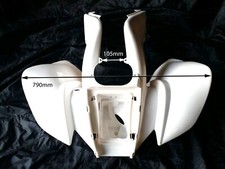WHITE FRONT SECTION FAIRING PLASTICS YAMOTO QUAD 150CC 200CC BASHAN S-3
