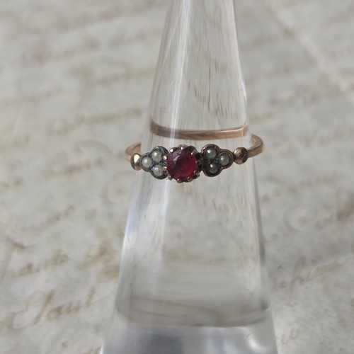 Petite bague ancienne plaqué - petite,