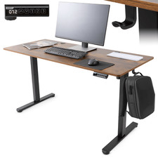 AREBOS Bureau électrique 140 x 60 cm réglable en hauteur avec fonction mémoire