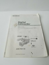 Sony INSTRUCTION /MANUAL BOOK IN FRENCH  - FOR SONY DSR 170