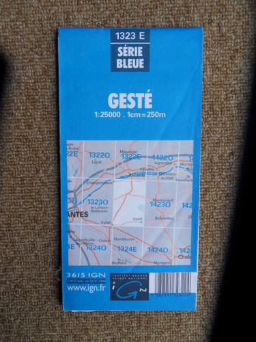 527 carte ign série - ign, bleue