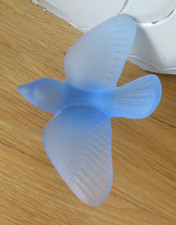 Sèvres Blue Crystal Bird in Molded Crystal