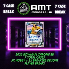 DJ Layton 2025 Bowman Chrome Hobby + Delight 7X Case 72X Box Break #6