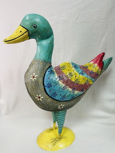 Canard décoratif métal - canard, en