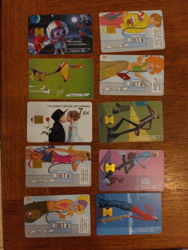 Lot télécartes - de, 10