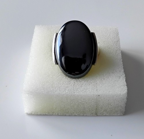 Bague hématite taille 54 - bague,