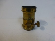 Ancien objectif en laiton pour