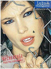 ADVERTISING ADVERTISEMENT 095 2003 LULU CASTAGNETTE Fashion Print