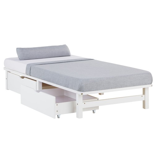 Cadre lit bois 90x200 - lit,