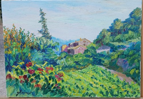 Tableaux paysage provence - tableaux, de