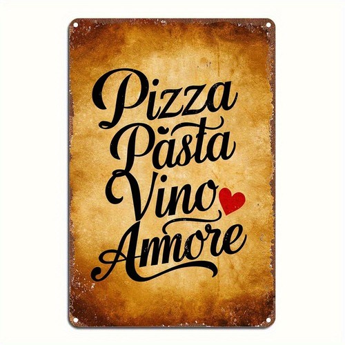 Retro italian cuisine tin - retro,