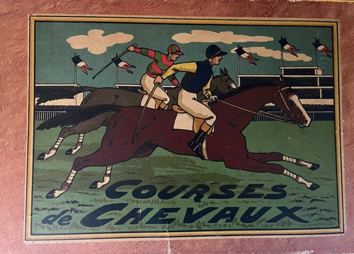 Ancien jeu course chevaux - jeu, de