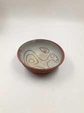 Coupelle Céramique Moderniste Vintage Décor Abstrait Signé Années 60 70's France