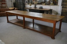 1950's Large Solid Oak Draper Table