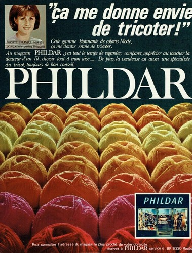 Advertising 0222 1969 phildar - 0222,
