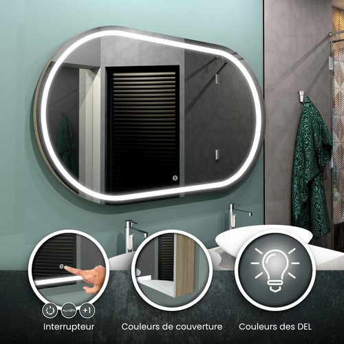 Miroir led palermo 3 - palermo, |
