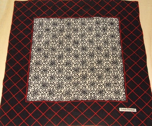 Foulard 100 pure soie vintage - soie,