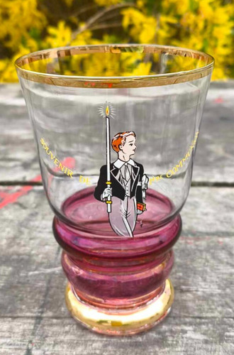 Vintage verre gobelet souvenir - vintage,