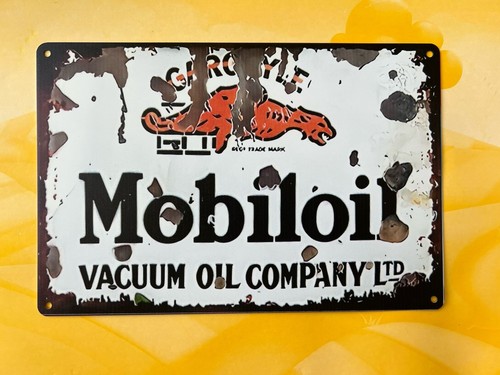 Mobil oil vintage sign - mobil,