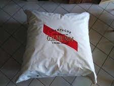 Grand coussin pouf géant champagne G.H mumm brodé 90cm no perrier moet & Chandon