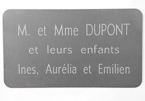 Plaque gravée porte - plaque,