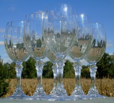 Set of 6 red wine glasses crystal d'Arques model Countess